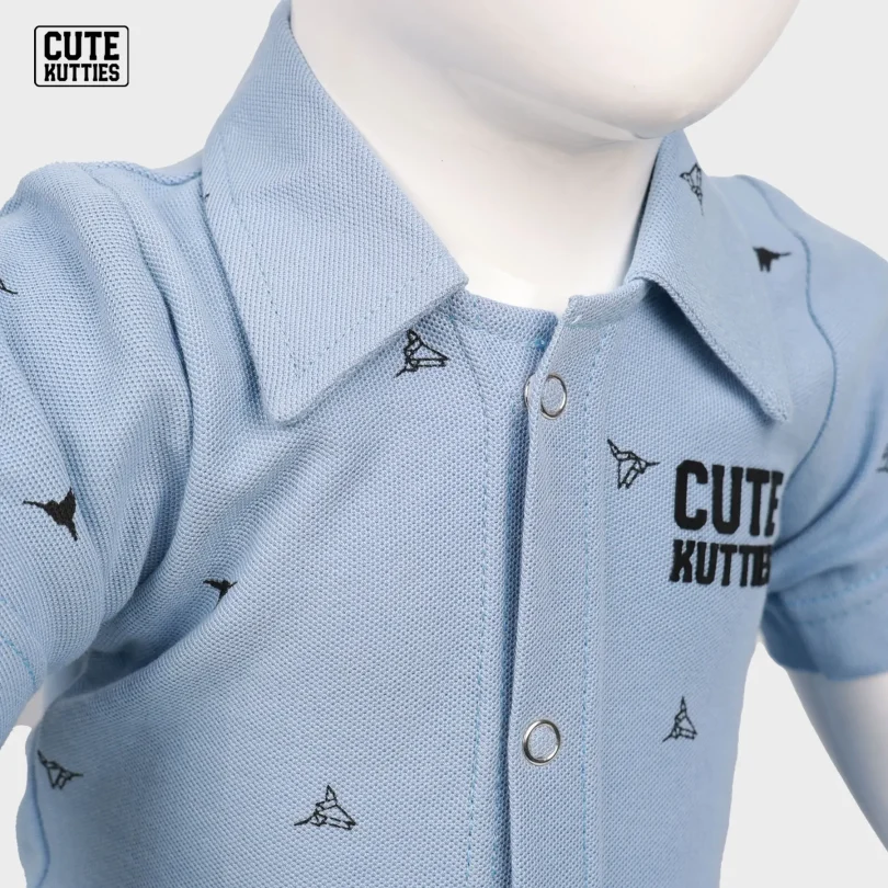 Venpa-Cute-Kutties-Boys-Airtex-Skyblue-Collar-Halfhand-logo