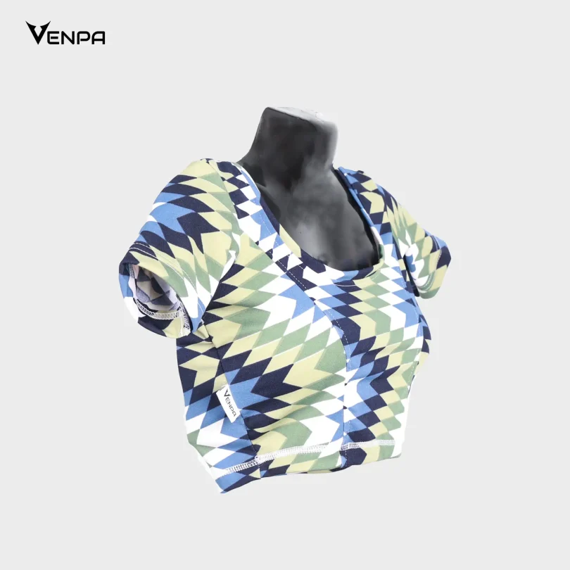 Venpa-Kitted-Blouse-Ikkat-Printed-Side