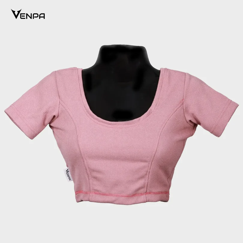 Venpa Kitted Blouse Onion Plain Front