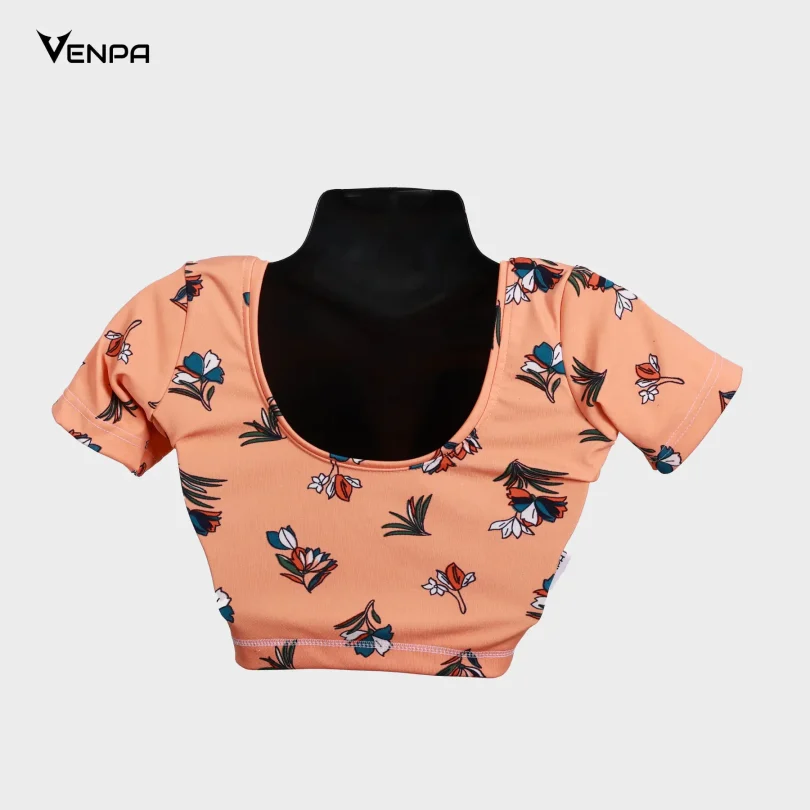 Venpa-Kitted-Blouse-Orange-Printed-Back