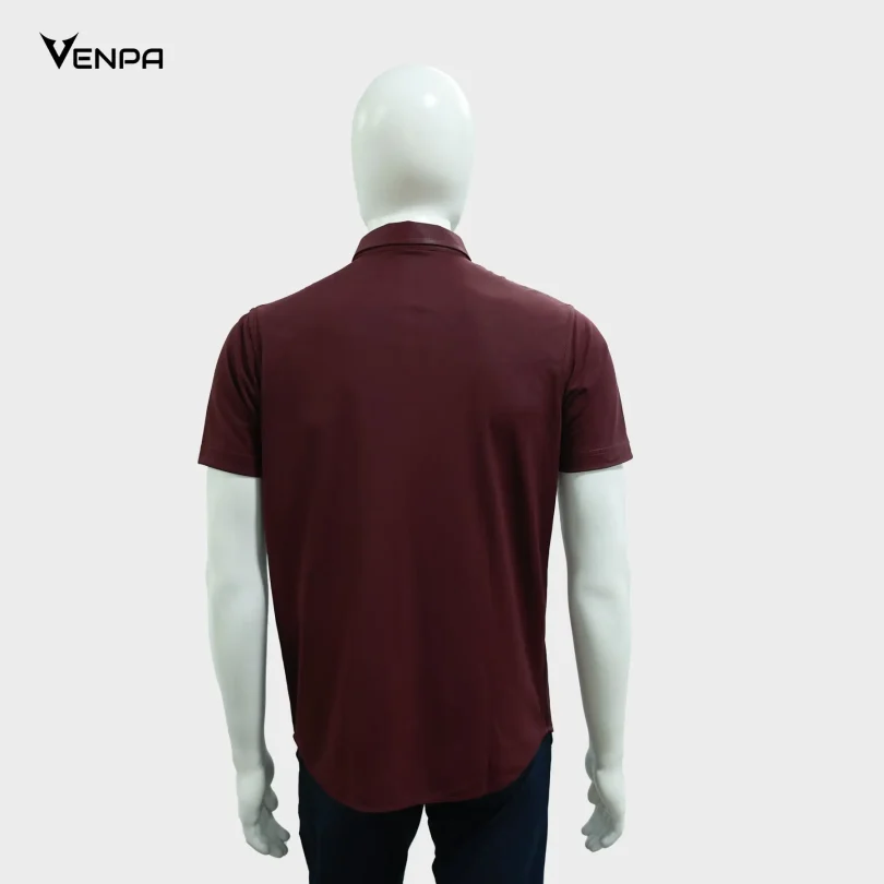 Venpa-Mens-Shirts-Meroon-Back