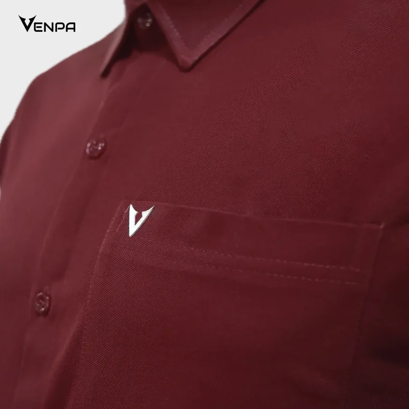 Venpa-Mens-Shirts-Meroon-Logo