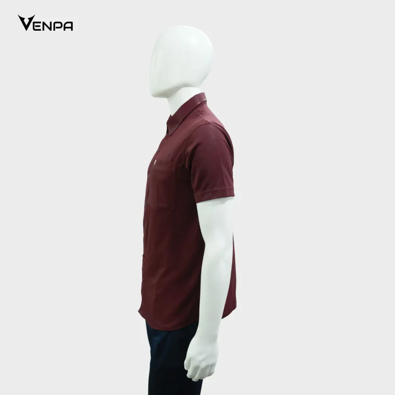 Venpa-Mens-Shirts-Meroon-Side