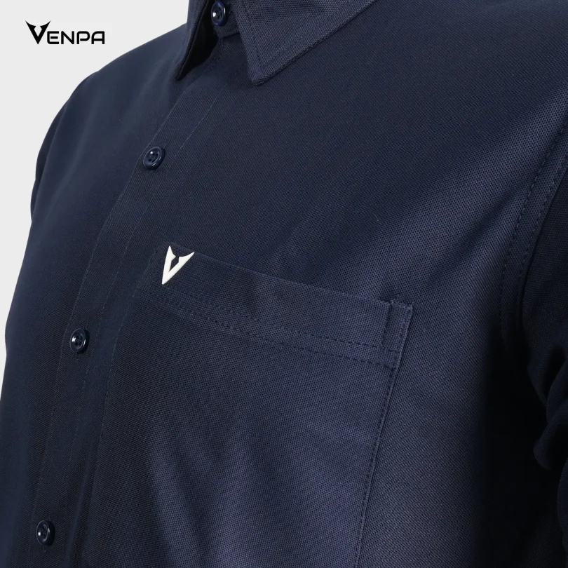 Venpa-Mens-Shirts-Navy-Blue-Logo