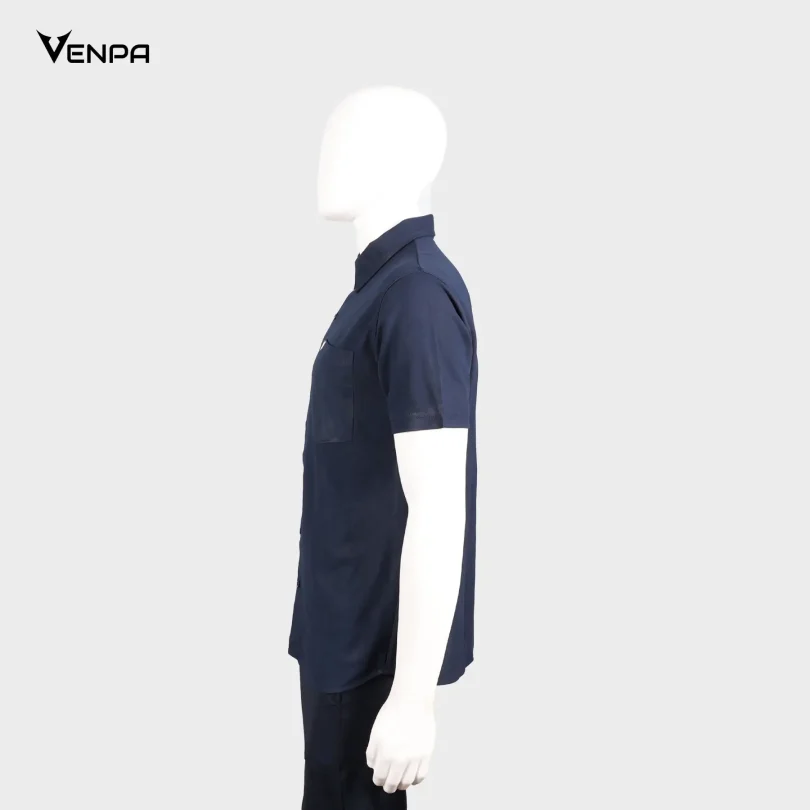 Venpa-Mens-Shirts-Navy-Blue-Side