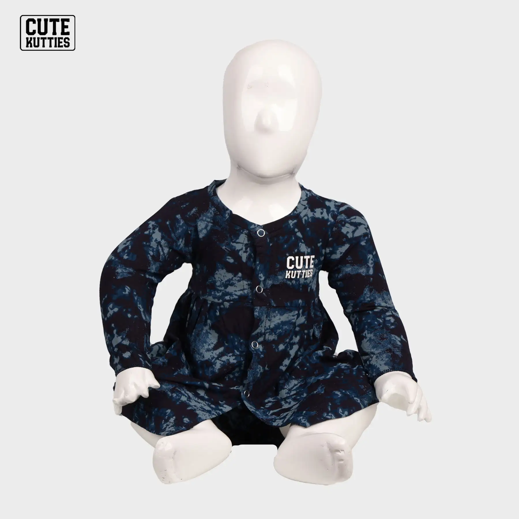 Venpa-Cute-Kutties-Girls-Airtex-Navy-Blue-Fullsleeve-Jabla