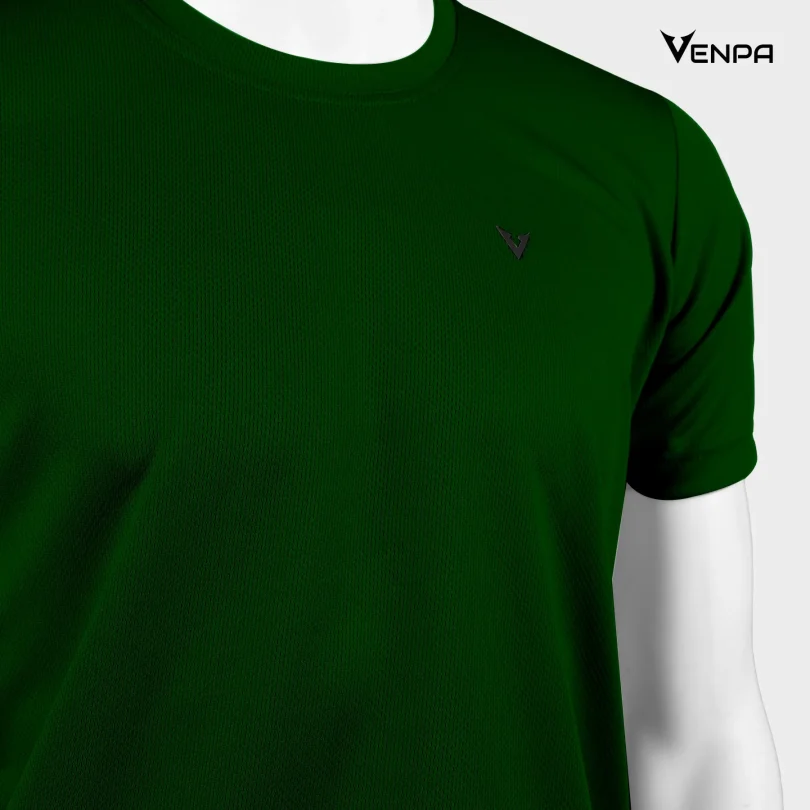 Venpa Mens T-Shirt Dark Green